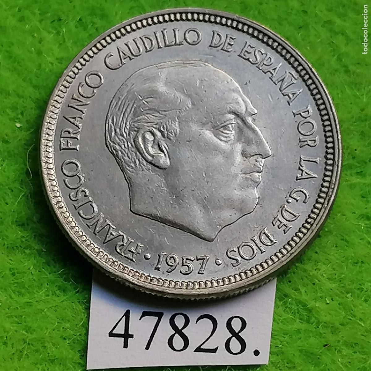 Monedas Franco: Espa&ntilde;a 5 pesetas 1957-58, Franco