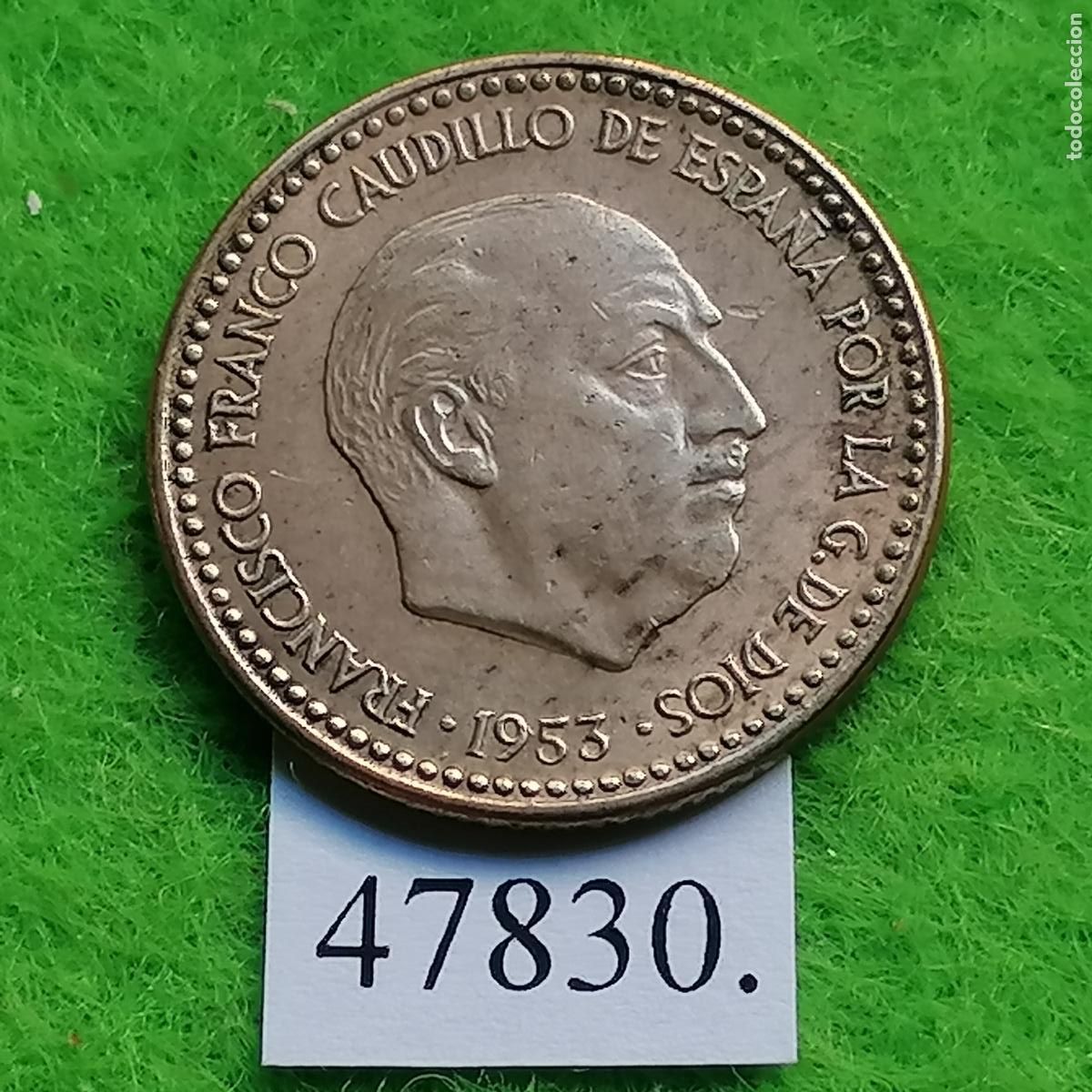 Monedas Franco: Espa&ntilde;a 1 peseta 1953-56, Franco
