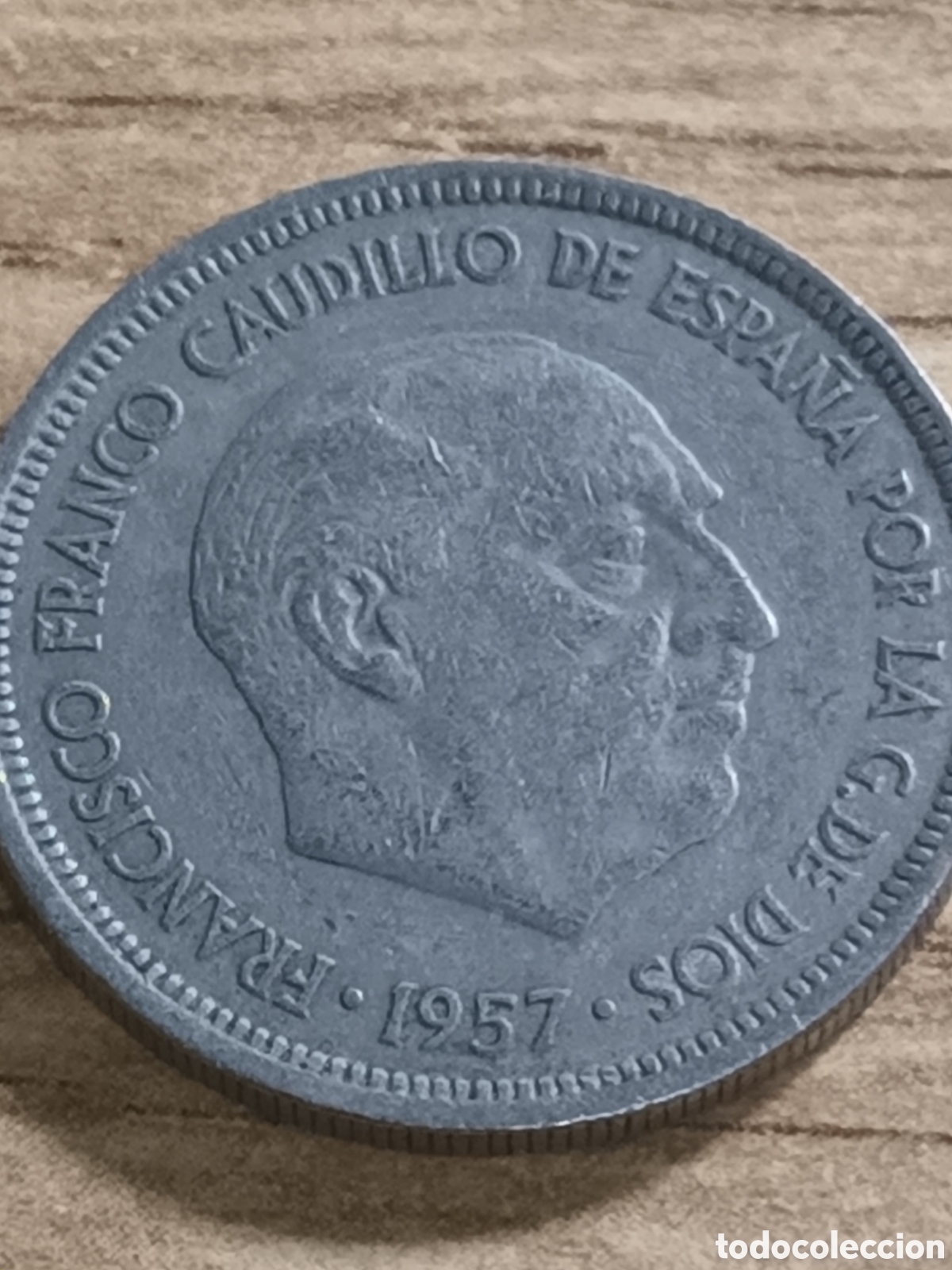 Monedas Franco: MONEDA DE 5 PESETAS ESTADO ESPA&Ntilde;OL A&Ntilde;O 1957*57