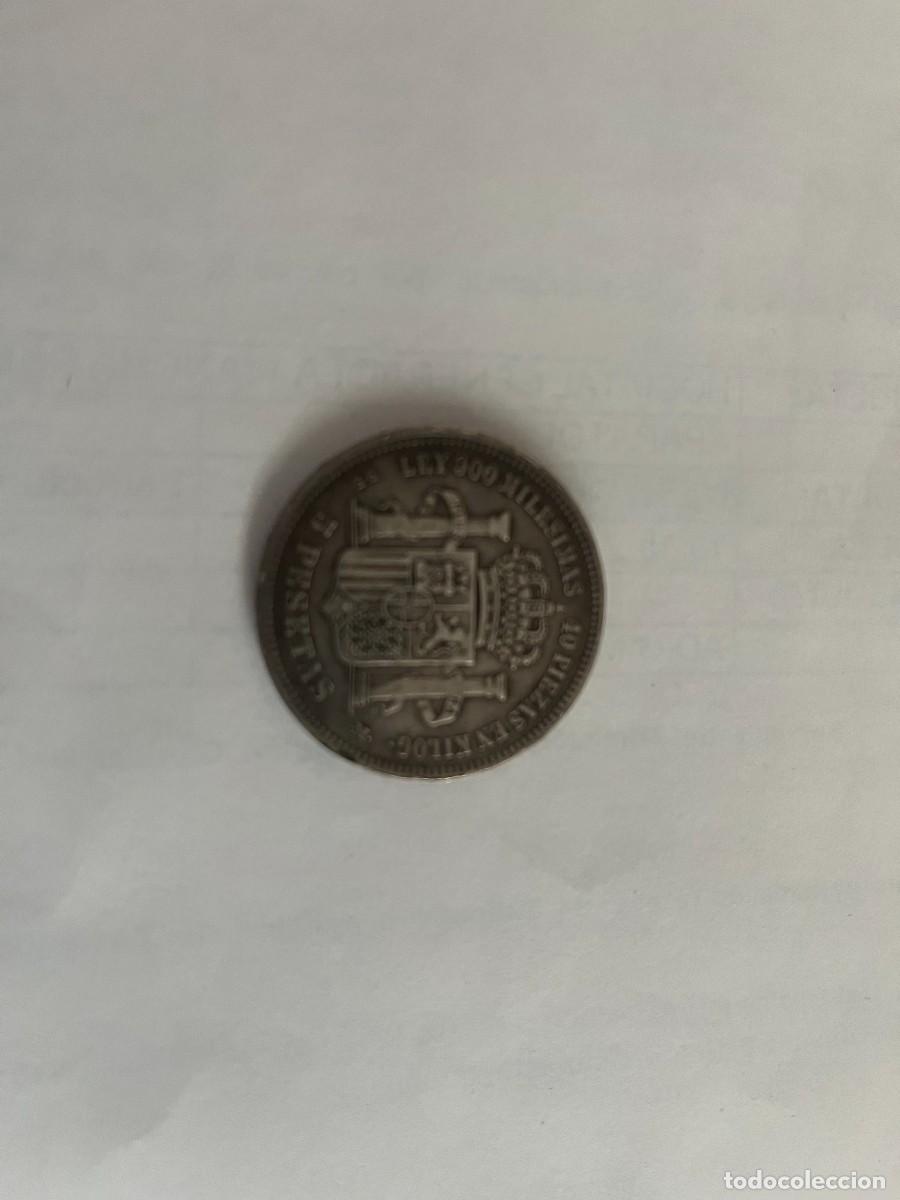 Monedas Franco: Moneda 5 pesetas 1871 Amadeo I