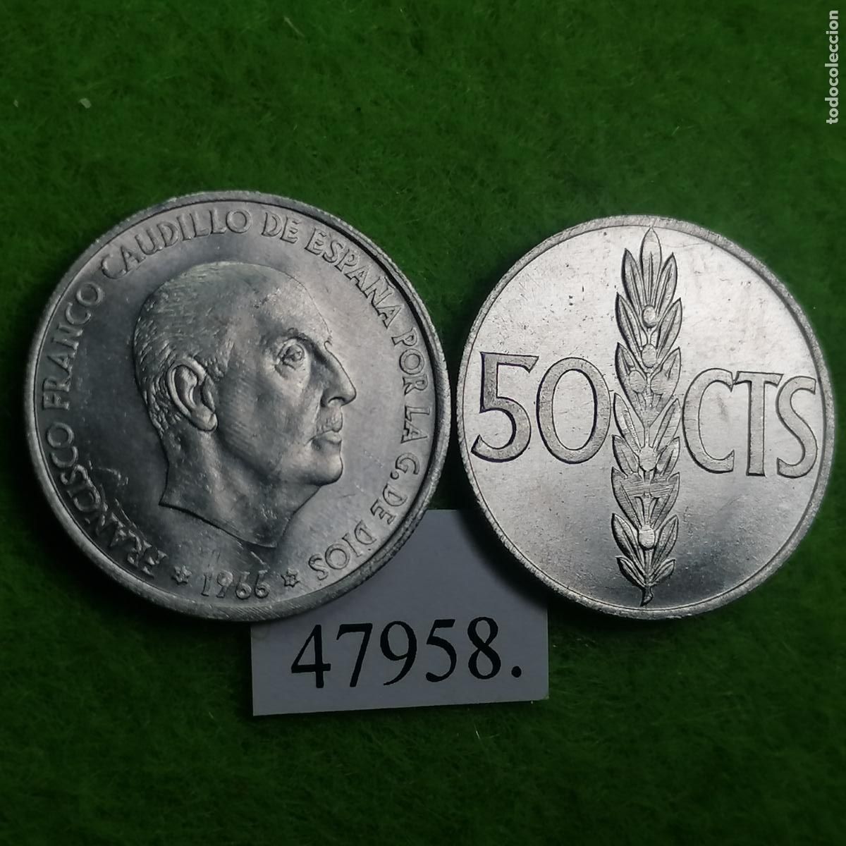 Monedas Franco: Espa&ntilde;a, 50 c&eacute;ntimos 1966 72, una moneda, Franco, 47958 3