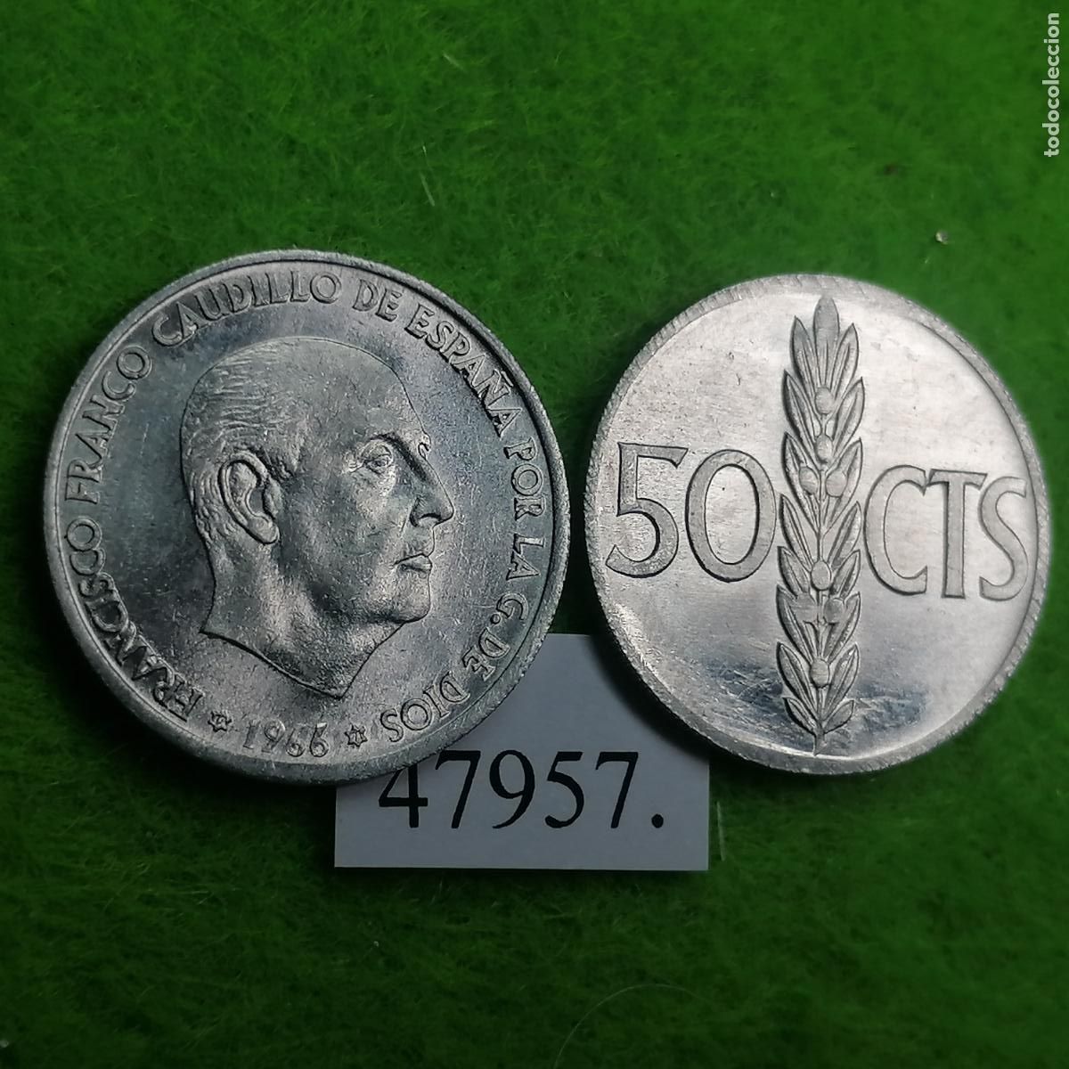 Monedas Franco: Espa&ntilde;a, 50 c&eacute;ntimos 1966 71, una moneda, Franco, 47957 4
