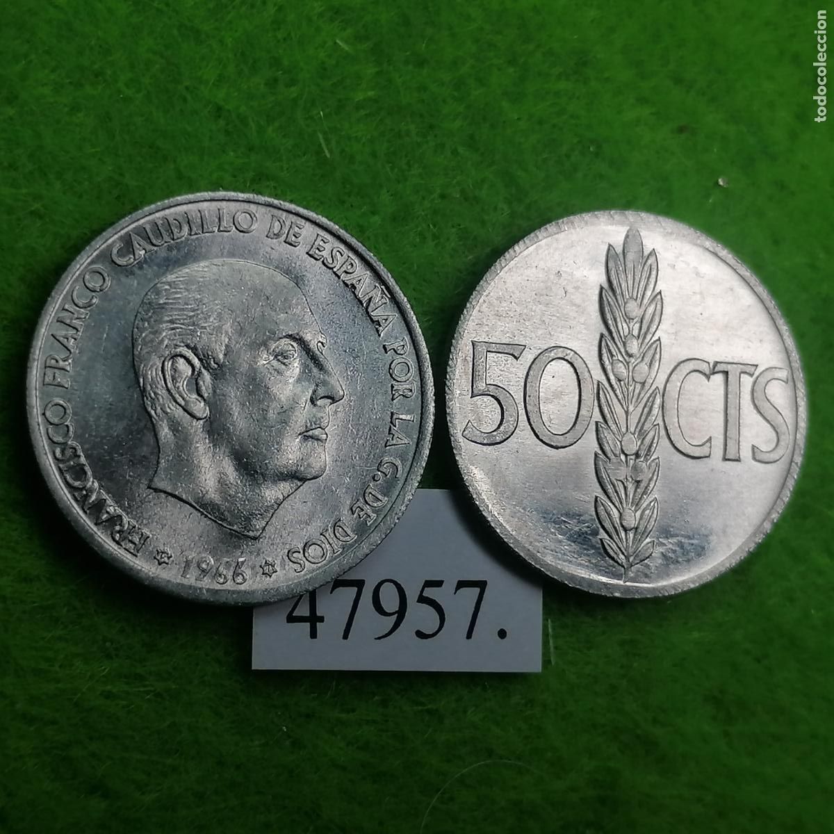 Monedas Franco: Espa&ntilde;a, 50 c&eacute;ntimos 1966 71, una moneda, Franco, 47957 3