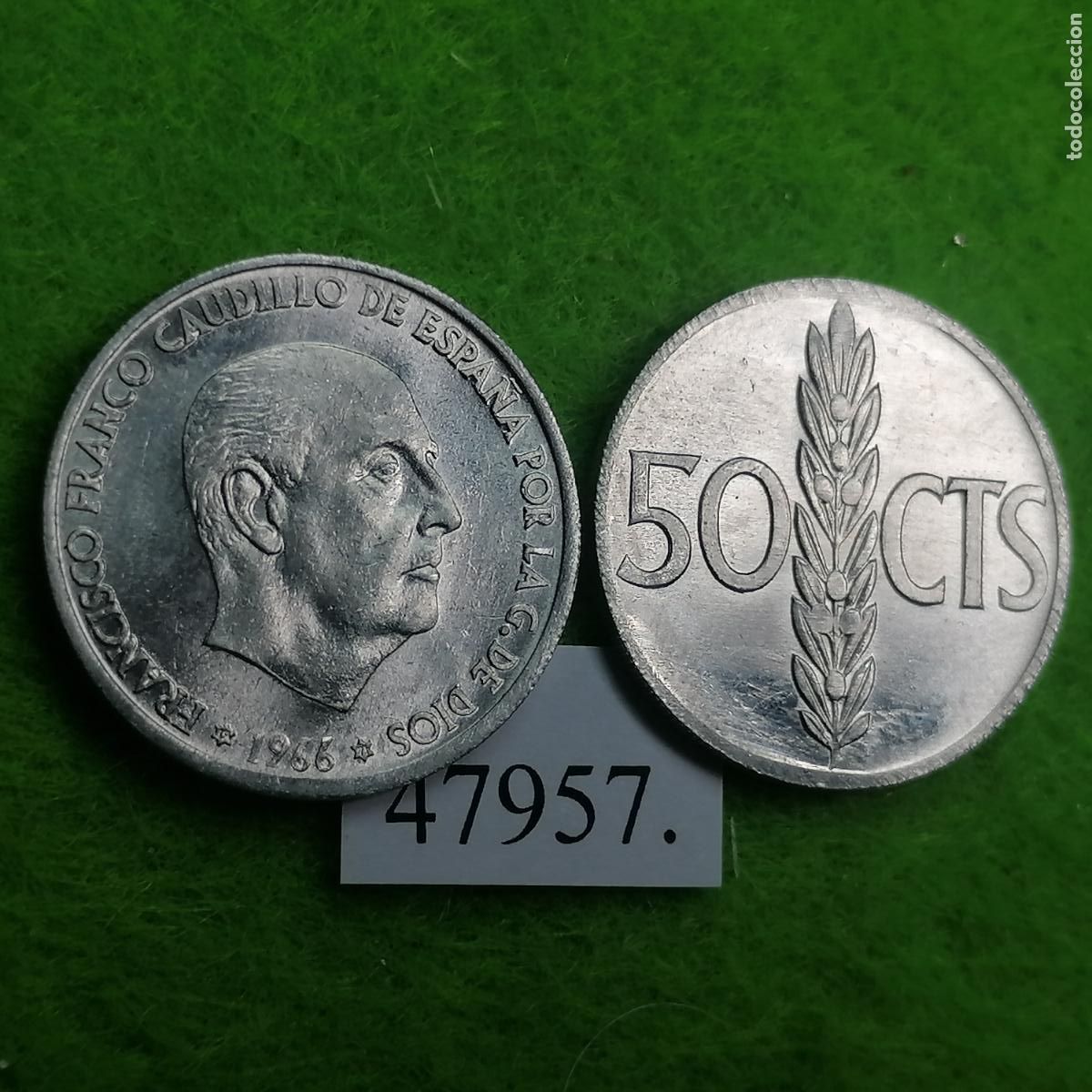 Monedas Franco: Espa&ntilde;a, 50 c&eacute;ntimos 1966 71, una moneda, Franco, 47957 2