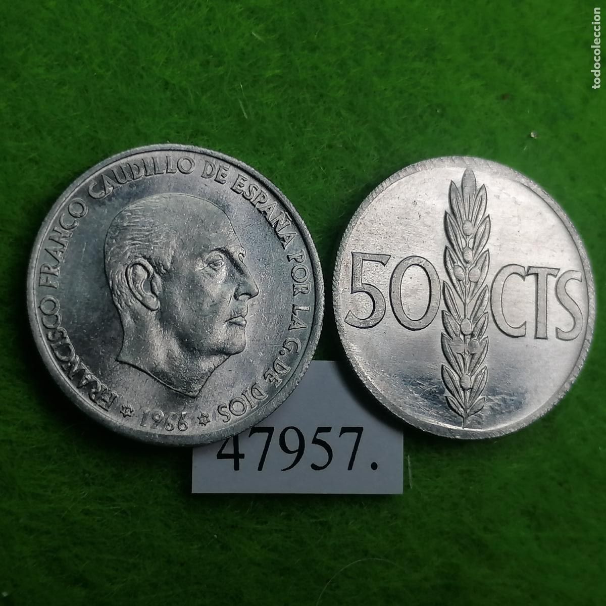 Monedas Franco: Espa&ntilde;a, 50 c&eacute;ntimos 1966 71, una moneda, Franco, 47957