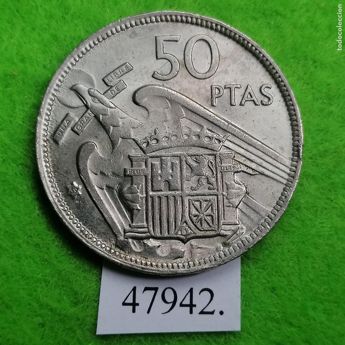 Monedas Franco: Espa&ntilde;a 50 pesetas 1957-59, Franco