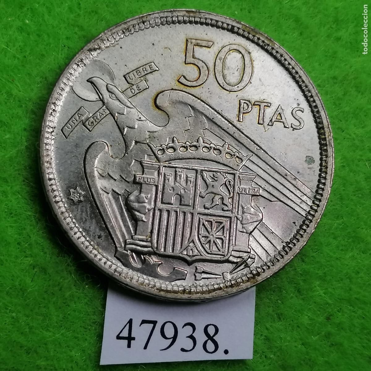 Monedas Franco: Espa&ntilde;a 50 pesetas 1957-58, Franco