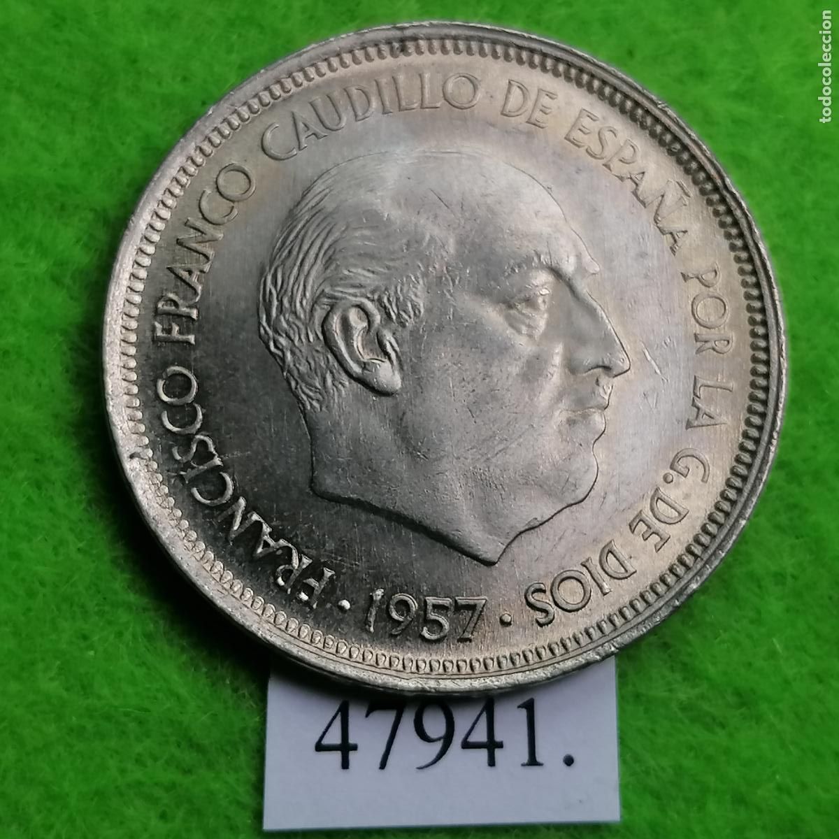 Monedas Franco: Espa&ntilde;a 50 pesetas 1957-58, Franco
