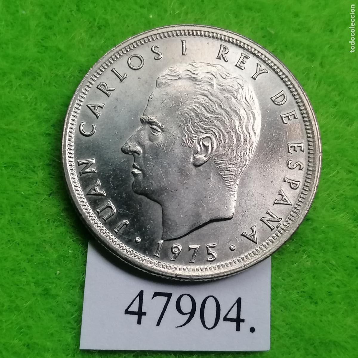 Monedas Franco: Espa&ntilde;a 5 pesetas 1975 76, Juan Carlos I, 1⁰