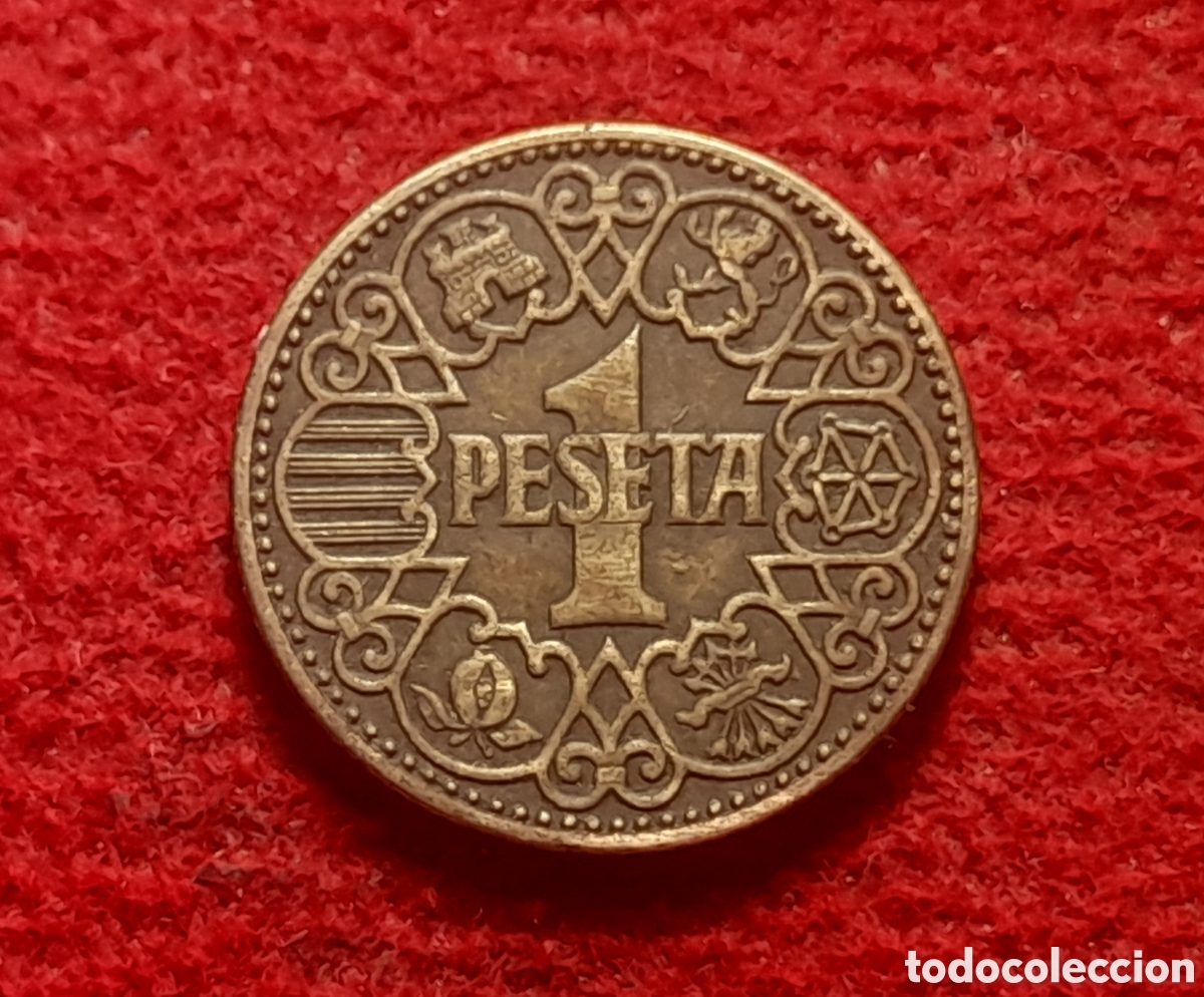 M&uuml;nzen unter Franco: Moneda 1 peseta 1944