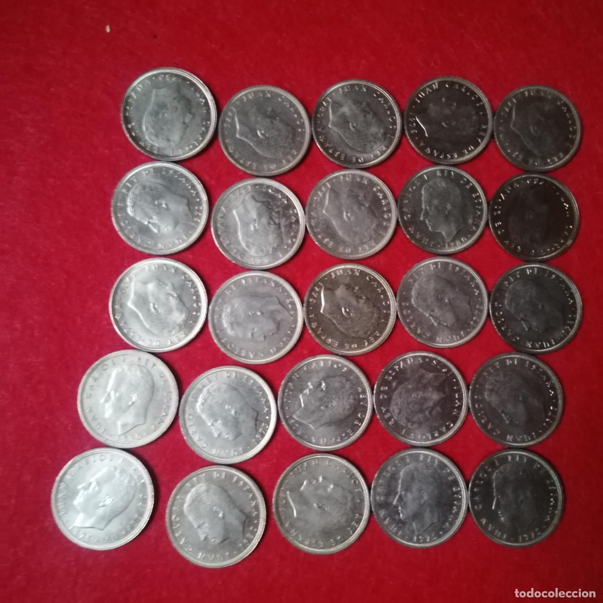 Monedas Franco: Espa&ntilde;a 25 monedas de 50 pesetas, Juan Carlos I, 1&deg;, 12842