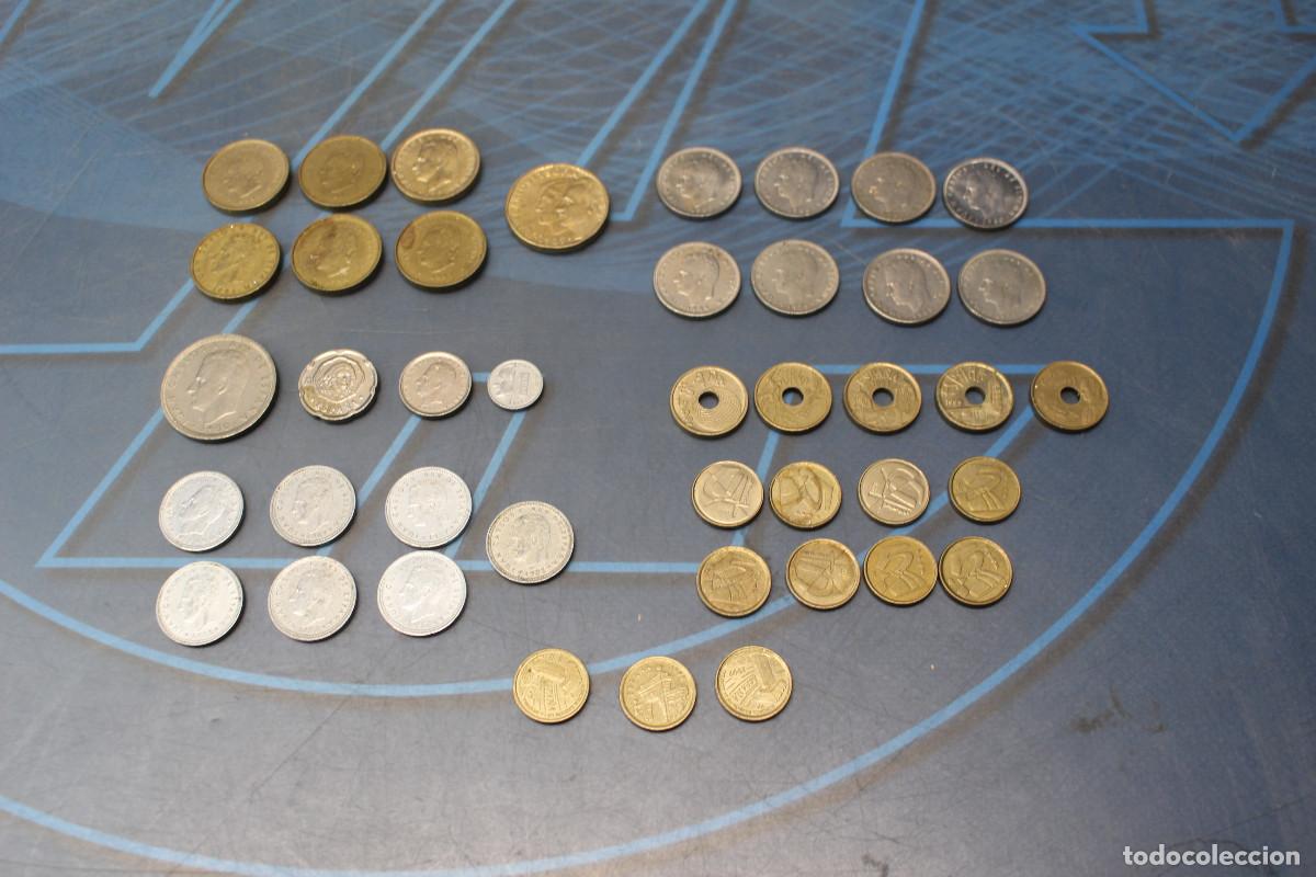Monedas Franco: 19. 42 Monedas Espa&ntilde;a Juan Carlos I. Pesetas.