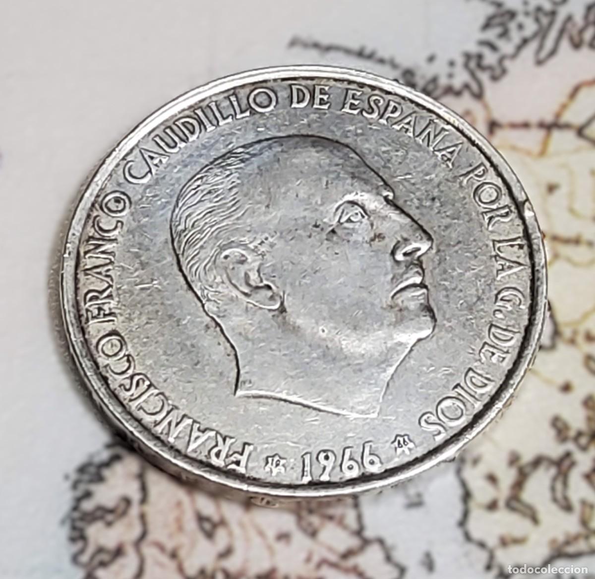 Monedas Franco: 100 PESETAS DE ESPA&Ntilde;A DE FRANCO DEL A&Ntilde;O 1966 ESTRELLA 66.CASI SIN CIRCULAR