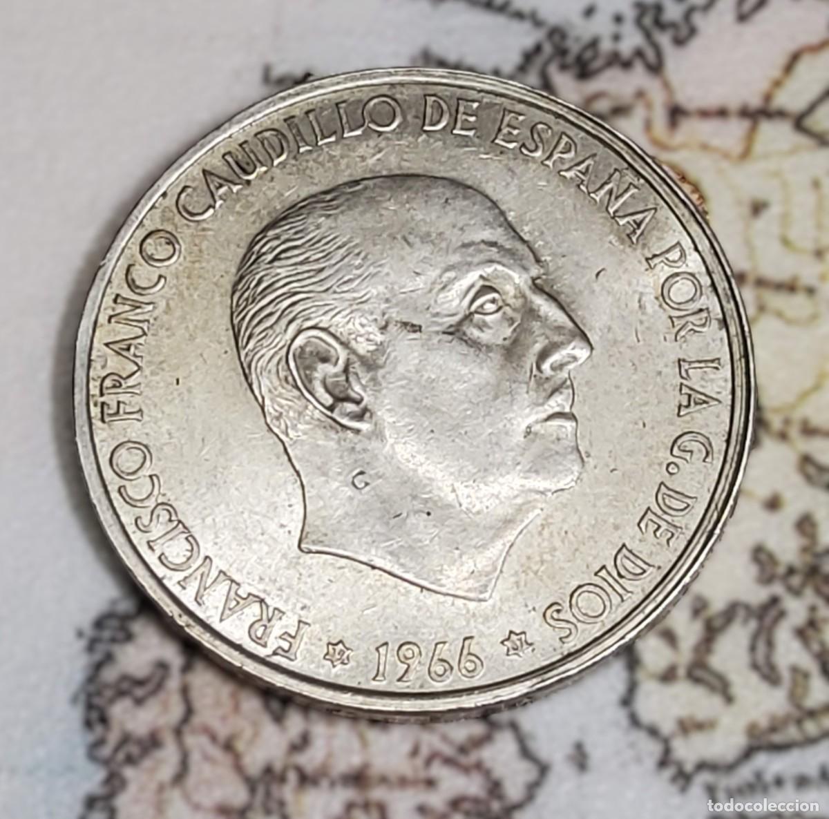 Monedas Franco: 100 PESETAS DE ESPA&Ntilde;A DE FRANCO DEL A&Ntilde;O 1966 ESTRELLA 67.SIN CIRCULAR