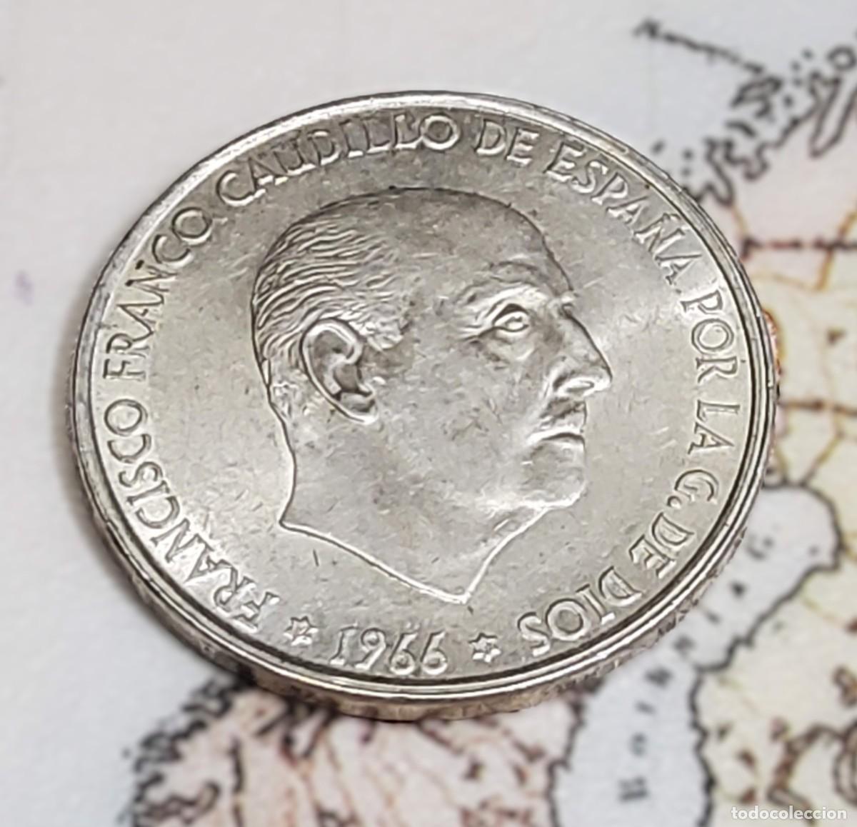 Monedas Franco: 100 PESETAS DE FRANCO DEL A&Ntilde;O 1966 ESTRELLA 67.CASI SIN CIRCULAR