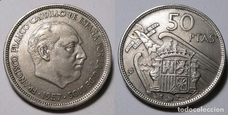 Monedas Franco: Moneda del Estado Espa&ntilde;ol 50 Pesetas 1957 *59 SC