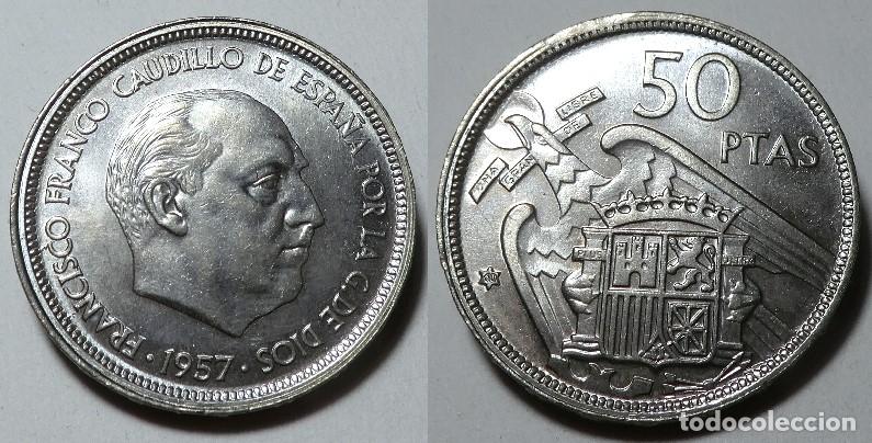 Monedas Franco: Moneda del Estado Espa&ntilde;ol 50 Pesetas 1957 *60 SC