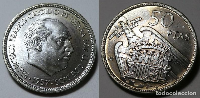 Monedas Franco: Moneda del Estado Espa&ntilde;ol 50 Pesetas 1957 *67 SC