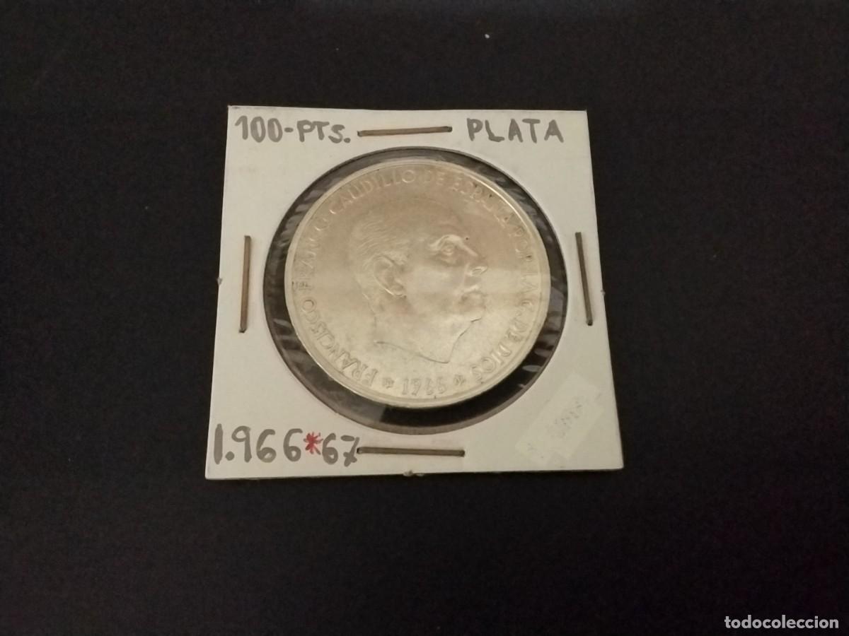 Monedas Franco: Moneda 100 pesetas plata Espa&ntilde;a