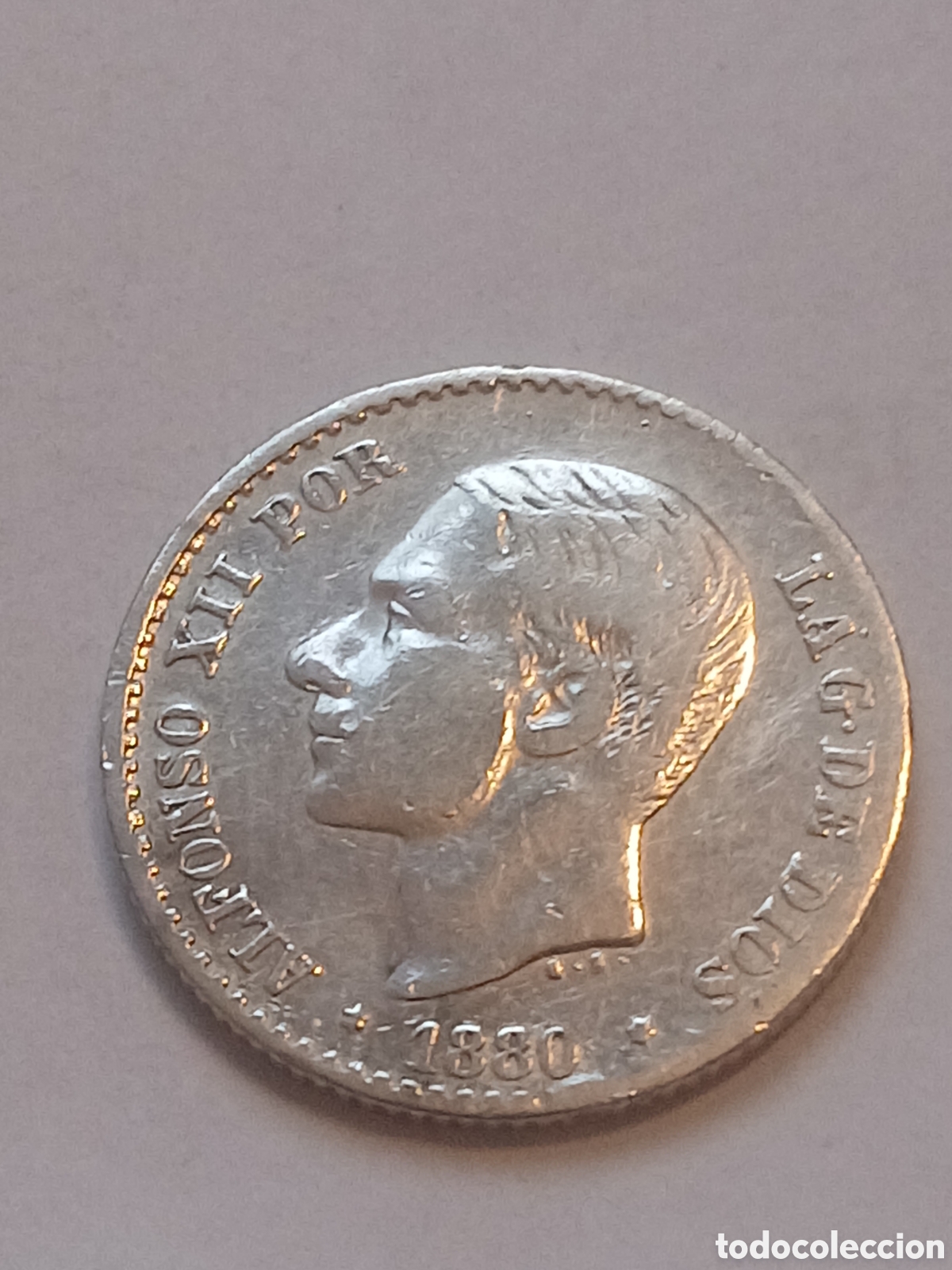 Monedas Franco: 50 cent 1880 alfonso XII.plata
