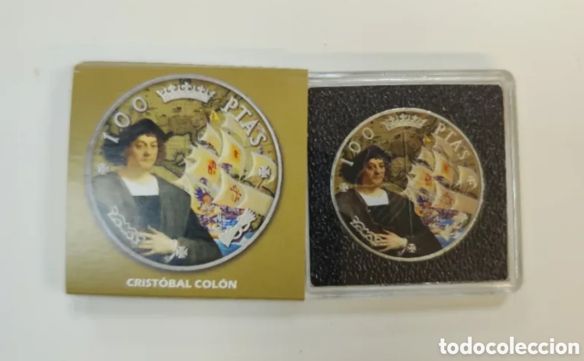 Monedas Franco: Crist&oacute;bal Col&oacute;n plata Franco