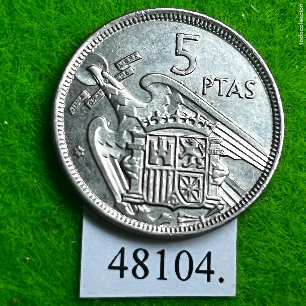 Monedas Franco: Espa&ntilde;a 5 pesetas 1957 75, Franco