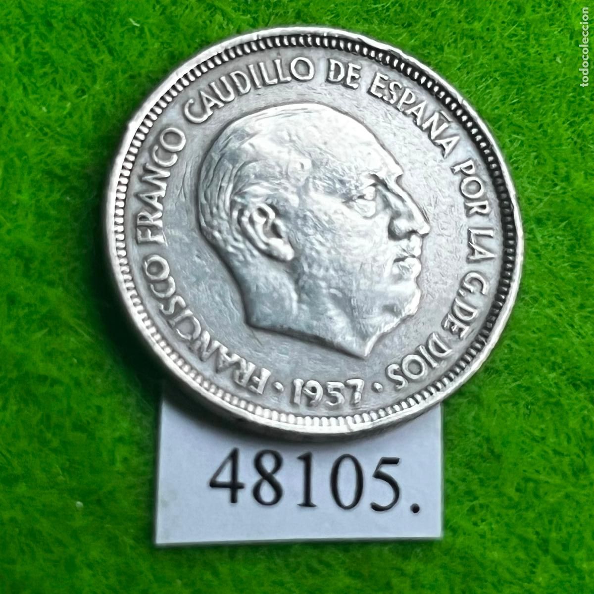 Monedas Franco: Espa&ntilde;a 5 pesetas 1957 67, Franco