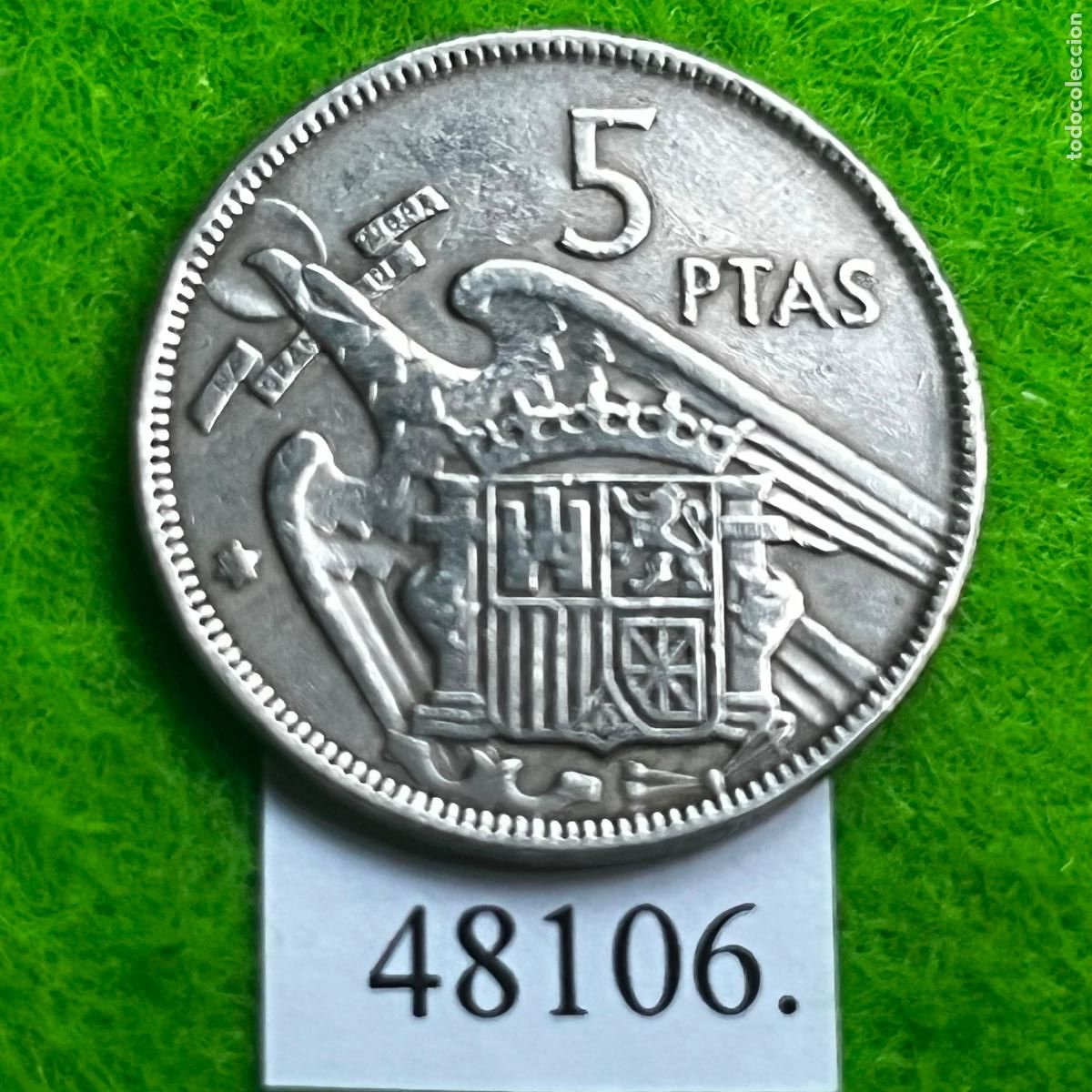 Monedas Franco: Espa&ntilde;a 5 pesetas 1957 64, Franco