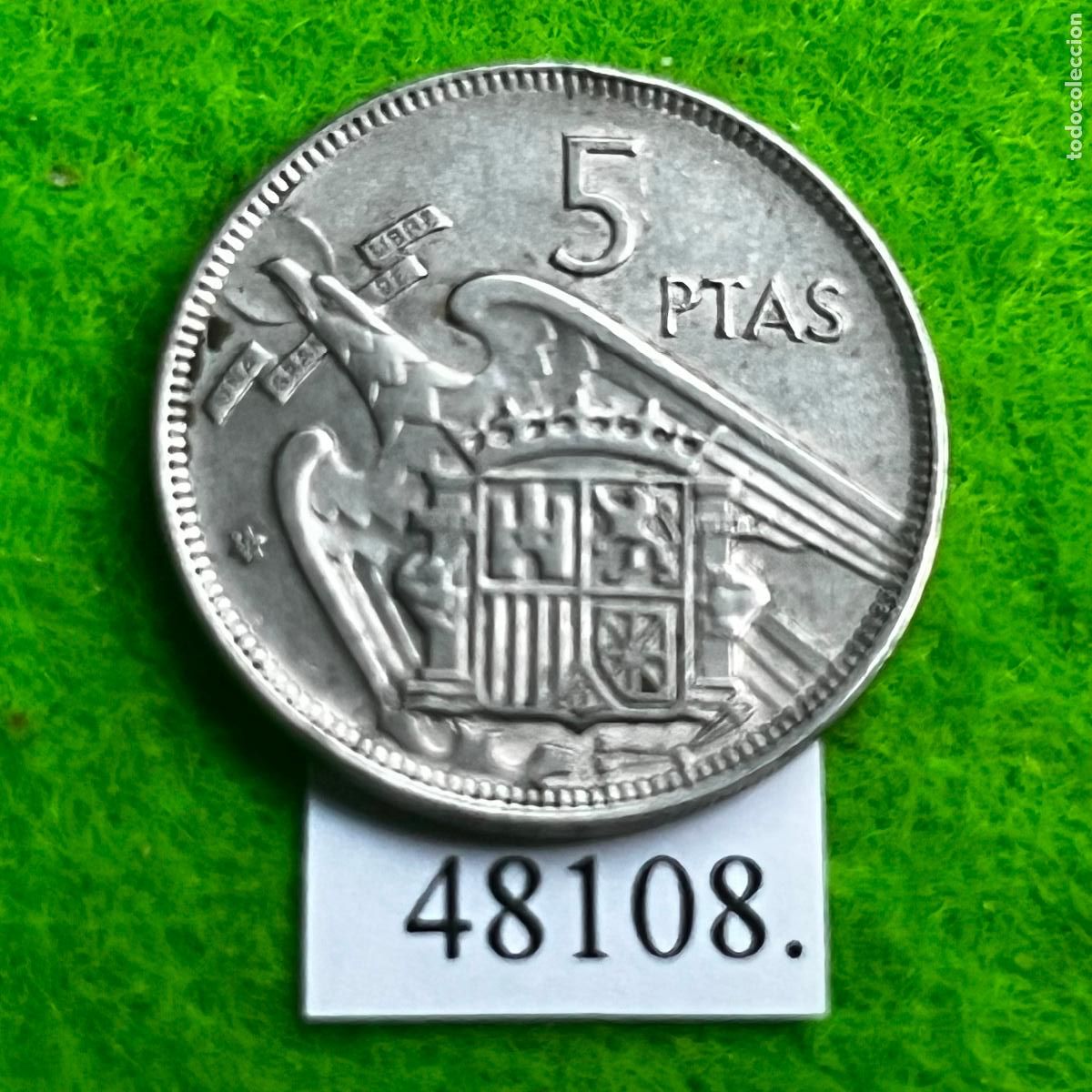 Monedas Franco: Espa&ntilde;a 5 pesetas 1957 59, Franco