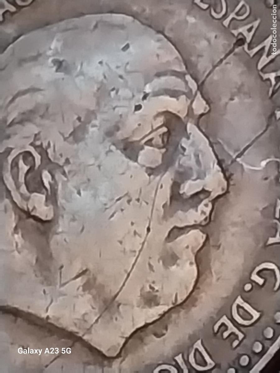 Monedas Franco: A&Ntilde;O 1953 PESETA PTA EPOCA FRANCO CIRCULADA ESTRELLAS ILEGIBLES