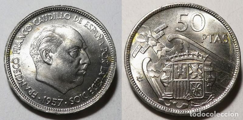 Monedas Franco: Moneda del Estado Espa&ntilde;ol 50 Pesetas 1957 *60 SC