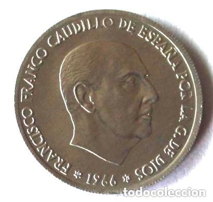 Moedas Franco: MONEDA DE 50 C&Eacute;NTIMOS FRANCO 1966 ESTRELLA 71 SIN CIRCULAR
