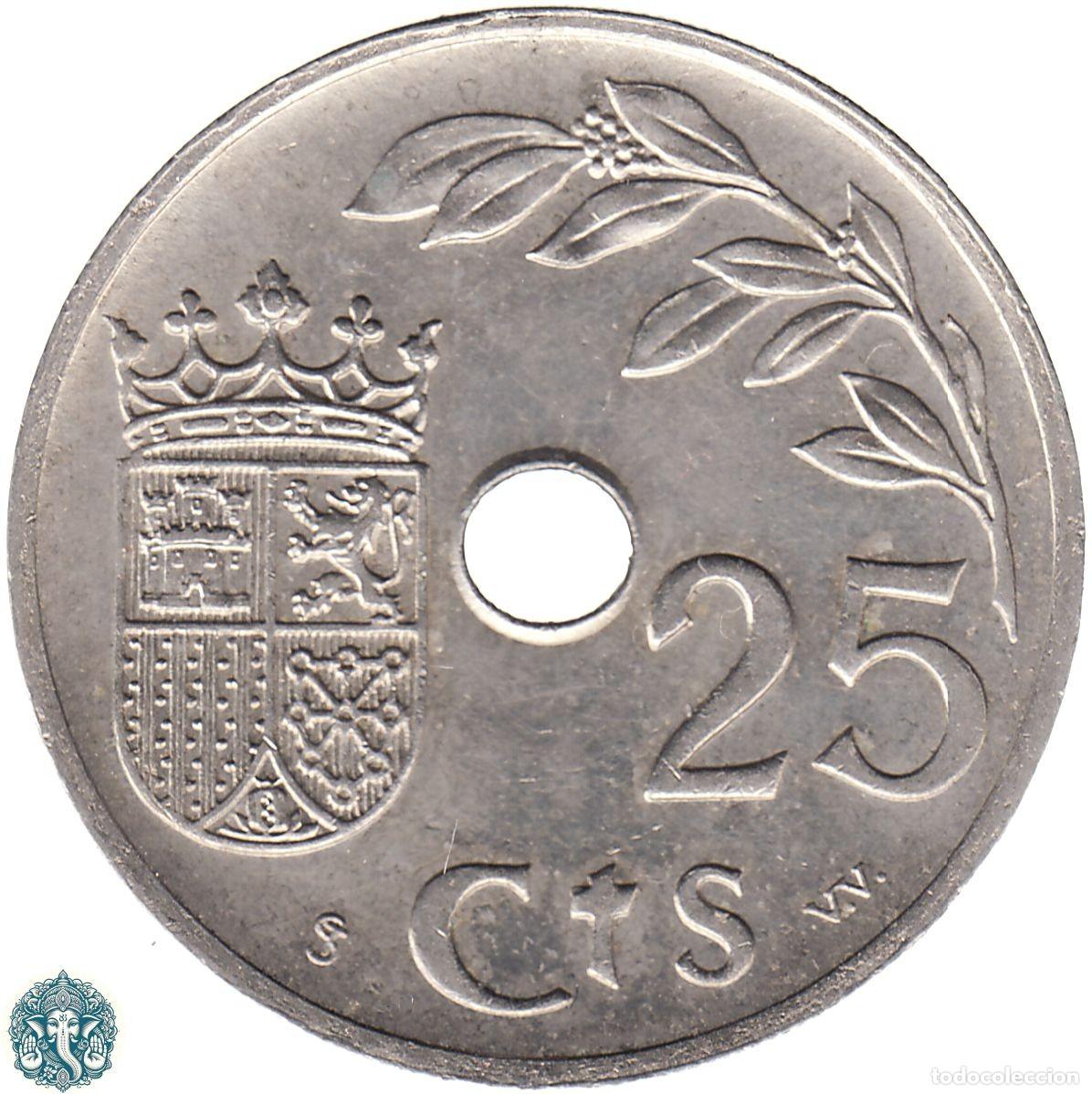 Monedas Franco: ESPA&Ntilde;A 25 C&eacute;ntimos 1937 KM#753