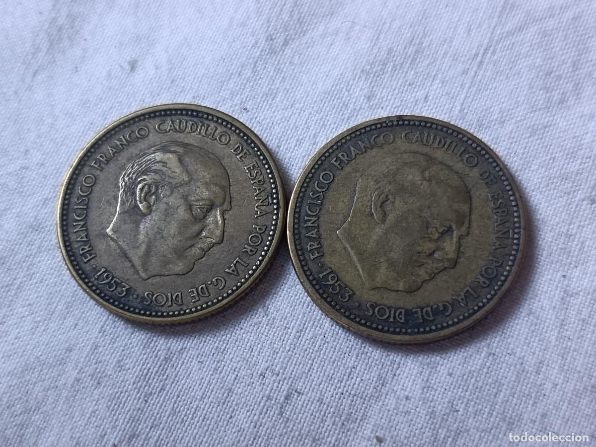 Moedas Franco: ME3, Lote de 2 Monedas Espa&ntilde;olas, Franco, 2.50 pesetas, *54 y *56