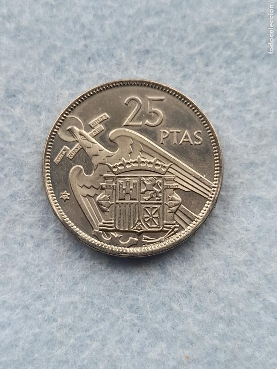 Monete Franco: Estado Espa&ntilde;ol. 25 Pesetas. A&ntilde;o 1957 *72. Prueba Numism&aacute;tica.