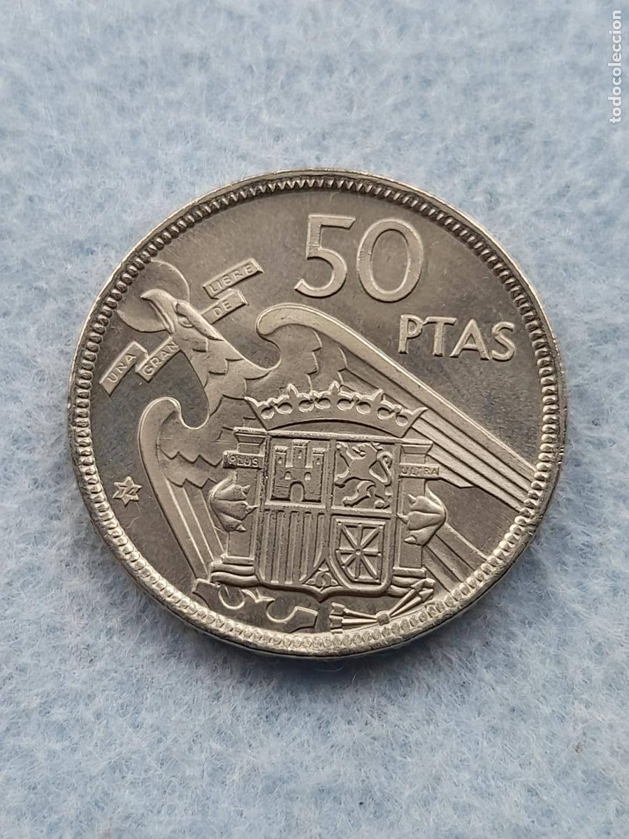 Monete Franco: Franco. 50 Pesetas. A&ntilde;o 1957 *74. Prueba Numism&aacute;tica.