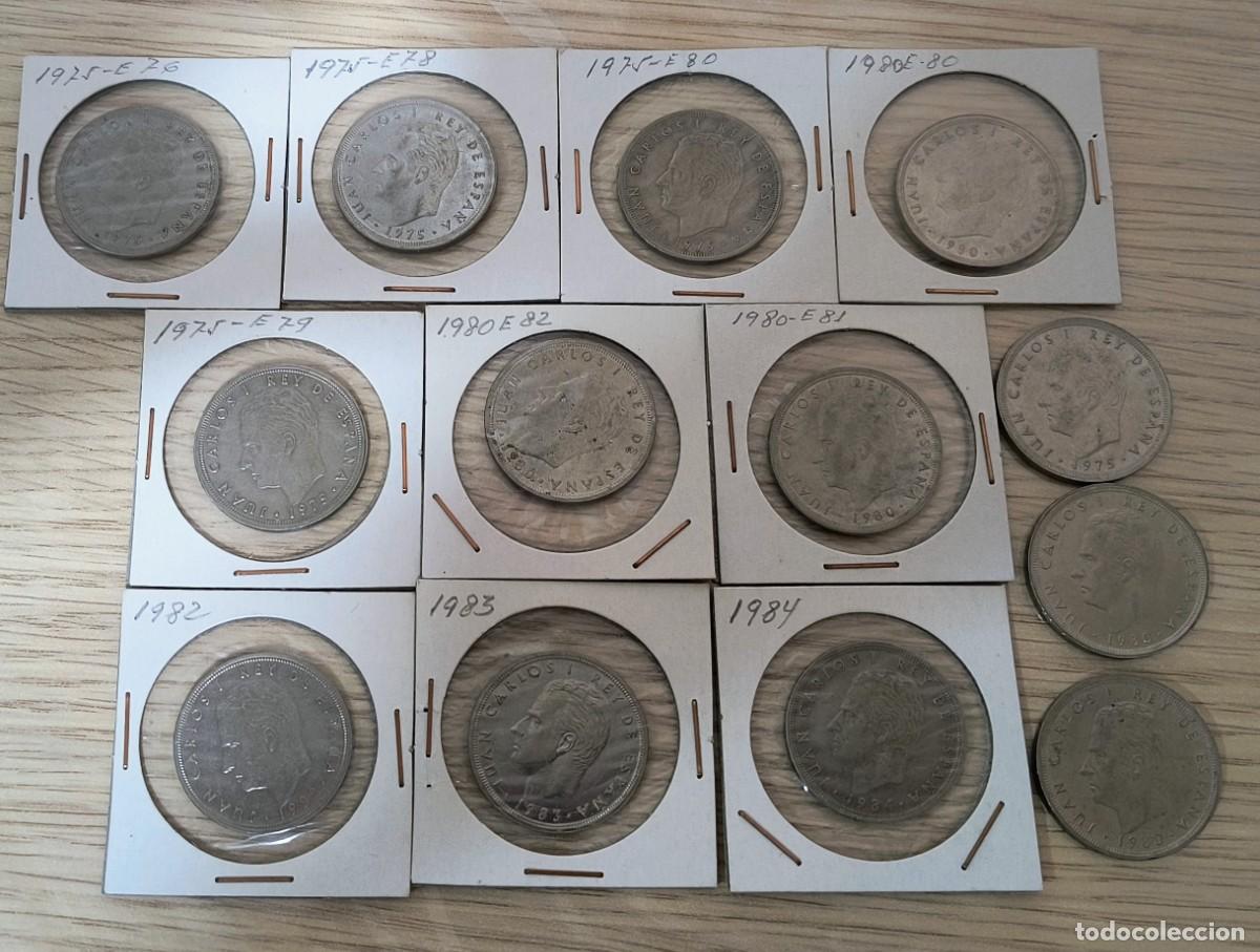 Monedas Franco: Lote de 13 monedas de 50 pesetas Juan Carlos I