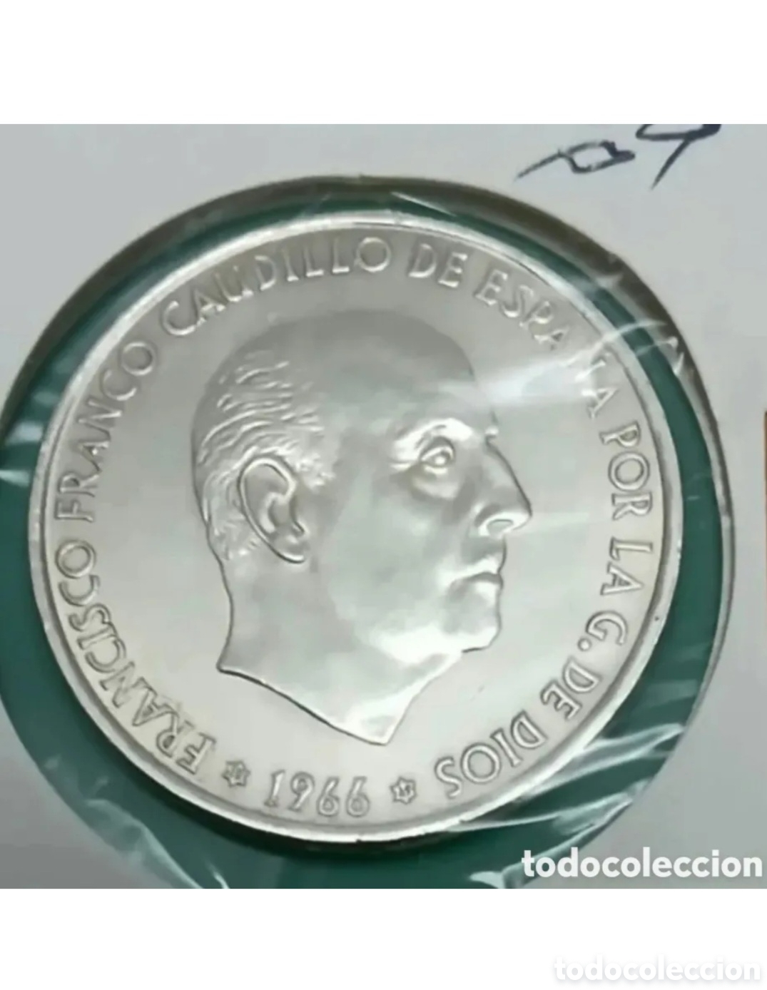 Monedas Franco: DOS MONEDAS DE 100PTS PLATA FRANCO 1966*69