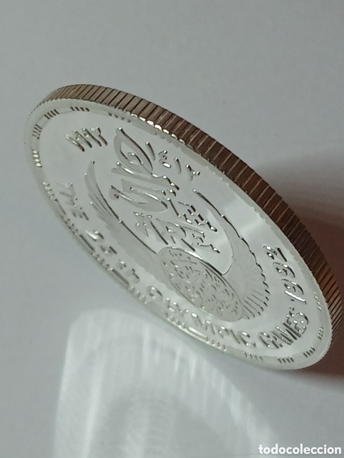 Monedas Franco: 5 Libras Egipto 1992 Plata Olimpiadas Barcelona 92 Conmemorativa