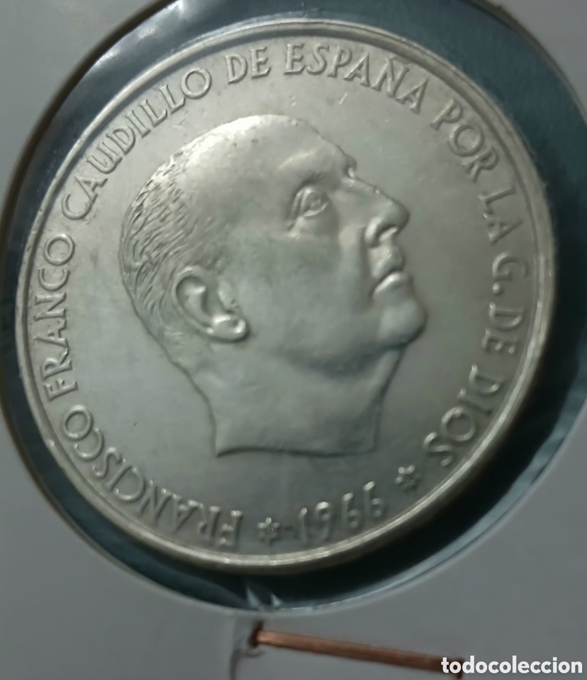 Monedas Franco: 100 PESETAS PLATA FRANCO 1966*66