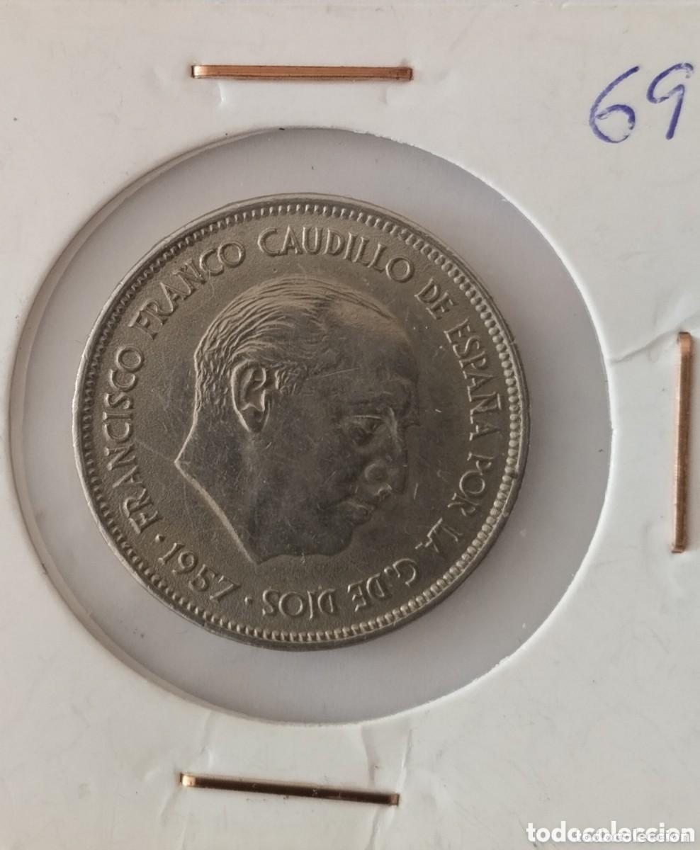 Monedas Franco: MONEDA DE 25 PESETAS FRANCO 1957 ESTRELLA 69 BONITA