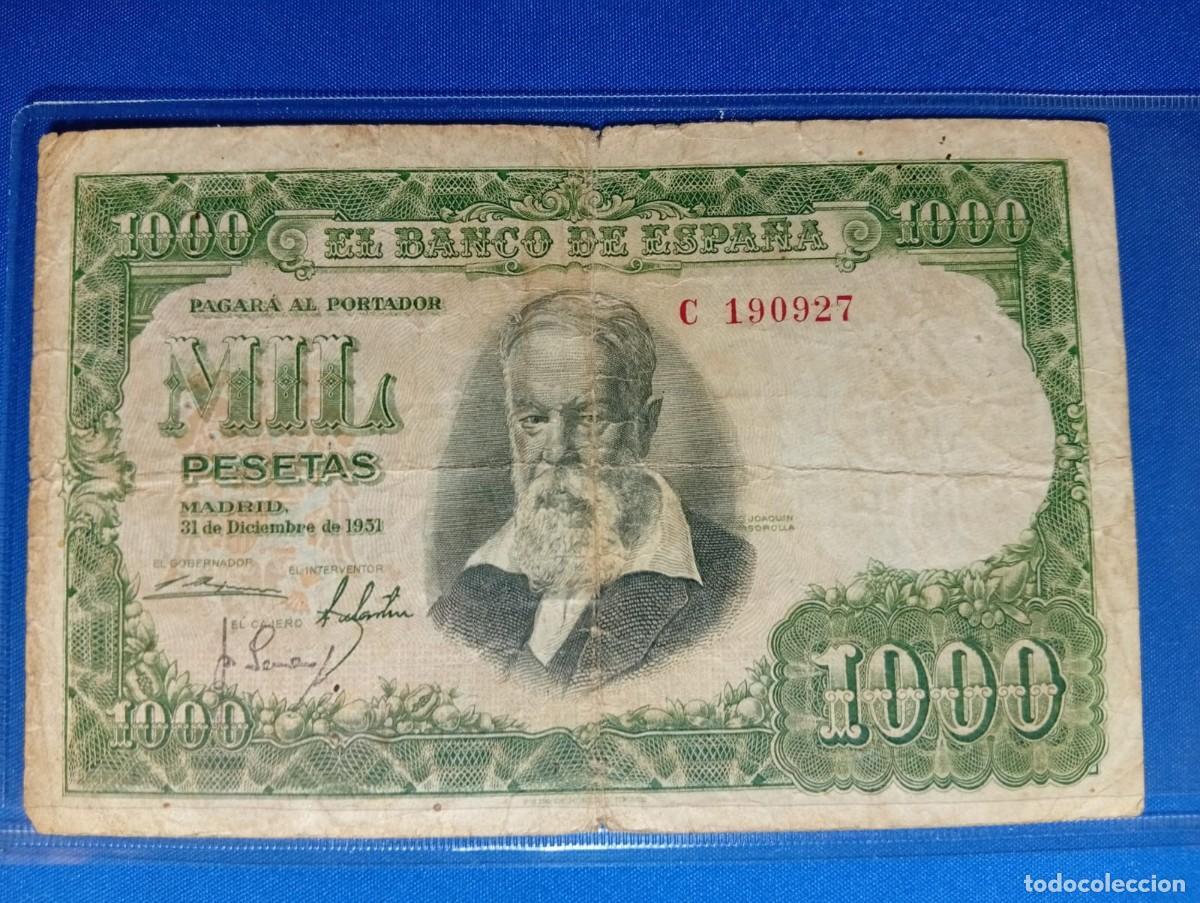 Monedas Franco: billete 1000 ptas Espa&ntilde;a - Foto 1
