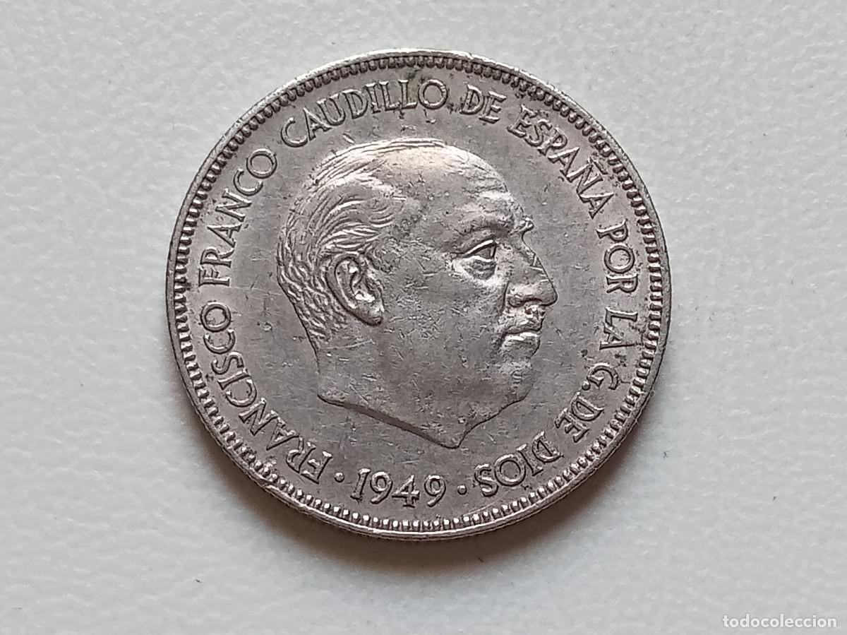 Monedas Franco: ESTADO ESPA&Ntilde;OL 5 PESETAS 1949 *19-50 MBC+