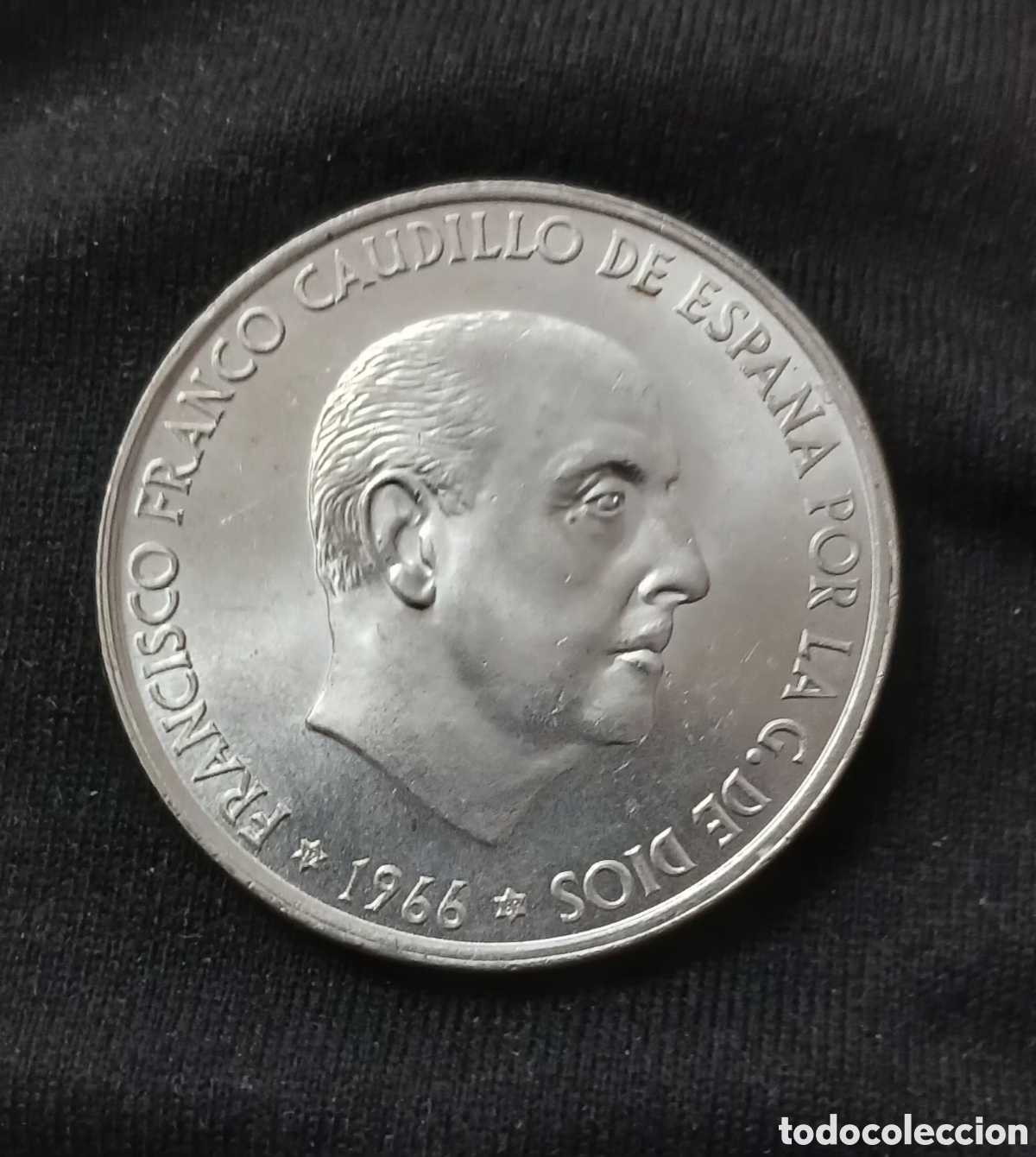 Monedas Franco: MONEDA DE PLATA 100 PESETAS 1966*69 (CREO QUE EST&Aacute; TROQUELADA)