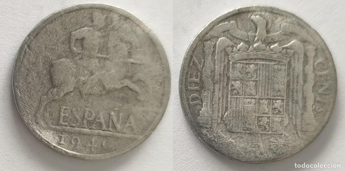 Monedas Franco: Espa&ntilde;a 10 C&eacute;ntimos 1941 &ndash; Estado Espa&ntilde;ol &ndash; KM#764