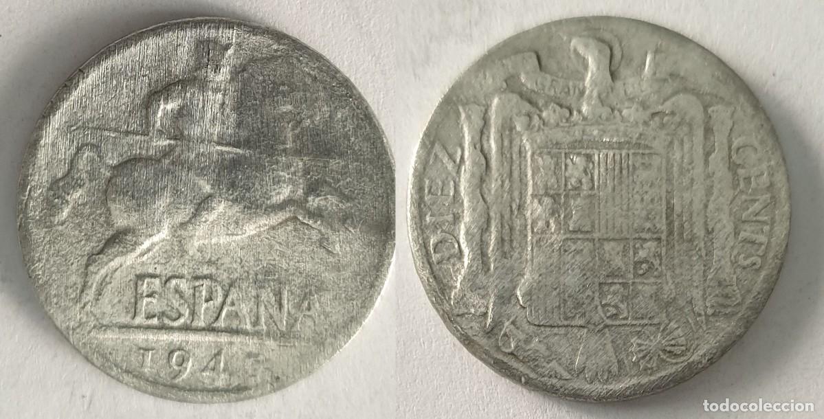Monedas Franco: Espa&ntilde;a 10 C&eacute;ntimos 1941 &ndash; Estado Espa&ntilde;ol &ndash; KM#764