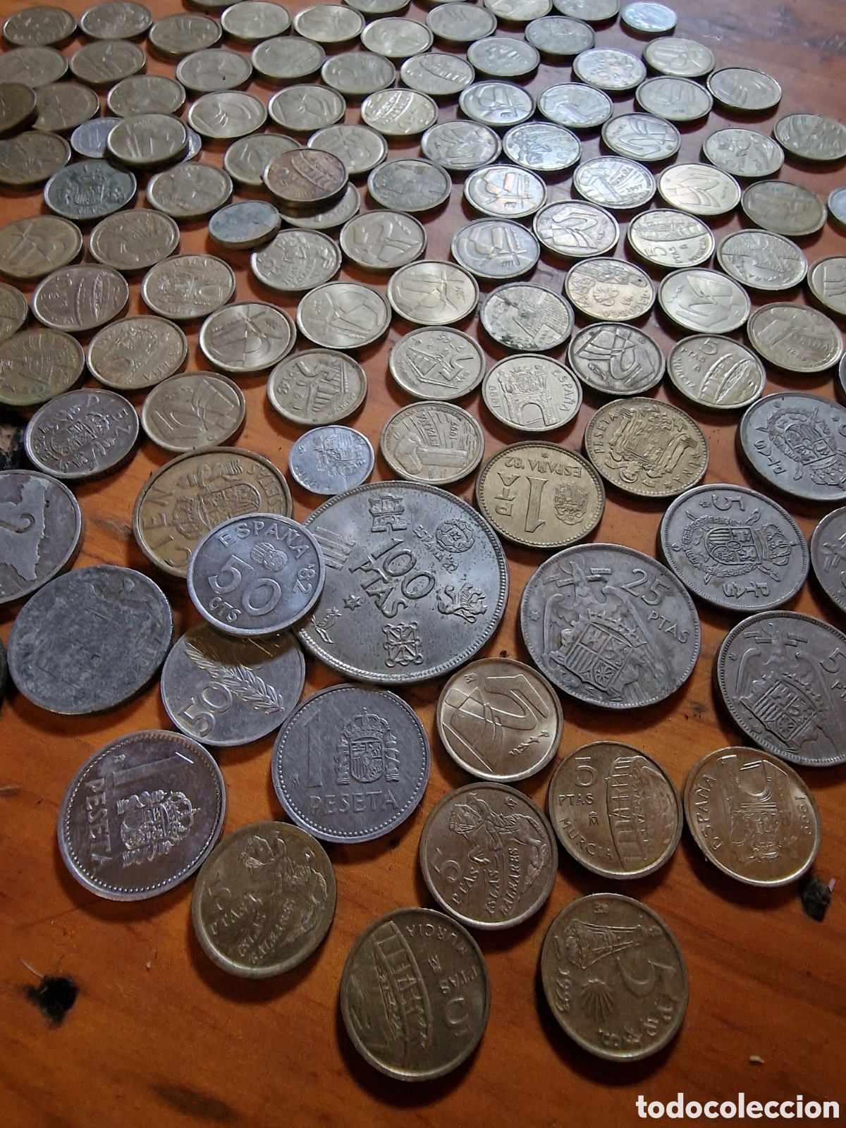 Monedas Franco: Lote 120 monedas,por catalogar,alguna mundial 82,ver fotos