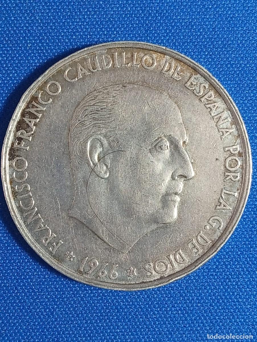 Monedas Franco: Moneda de plata de 100 ptas a&ntilde;o: 1966 estrellas 19*66*