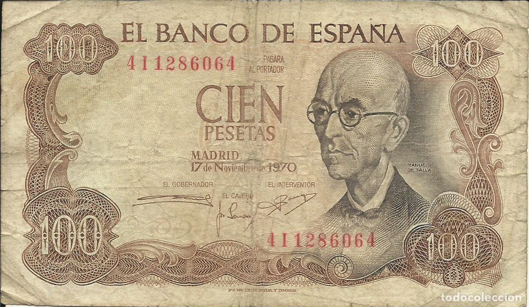 Monedas Franco: ESPA&Ntilde;A - 100 PESETAS - 1970 - 411285064 - MANUEL DE FALLA - FOTOS