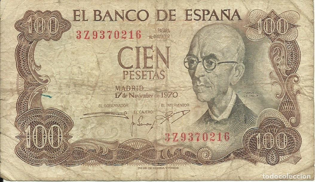 Monedas Franco: ESPA&Ntilde;A - 100 PESETAS - 1970 - 6P0168617 - MANUEL DE FALLA - FOTOS